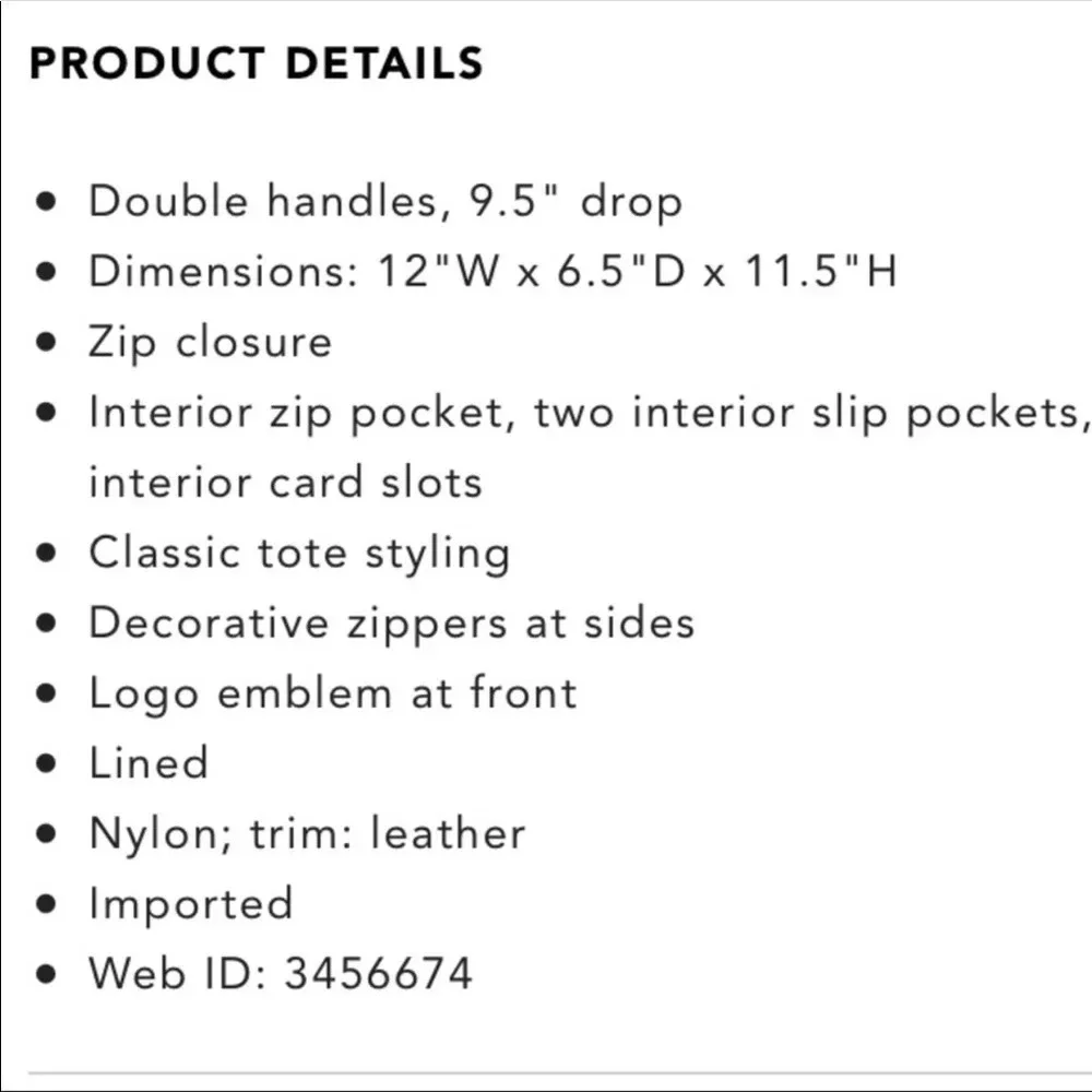 Botkier black leather nylon tote